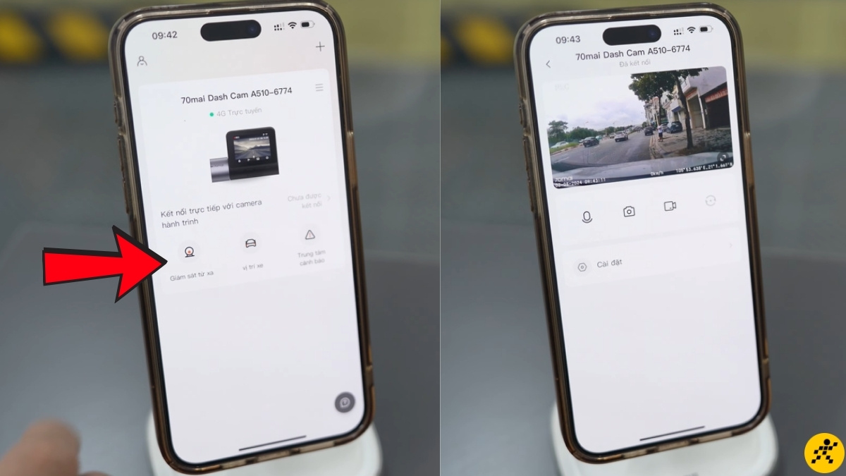 Xem camera hành trình từ xa bằng ứng dụng quản lý Xem camera hành trình từ xa bằng ứng dụng quản lý