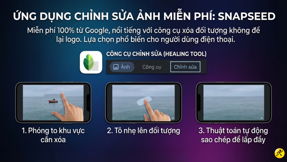 Sử dụng ứng dụng Snapseed 