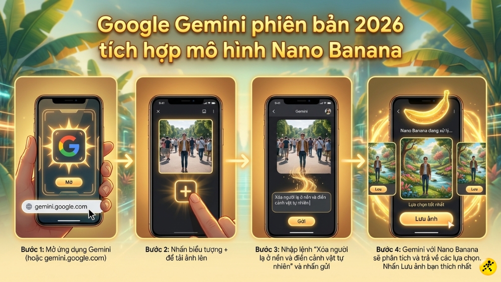 Google Gemini với model Nano Banana