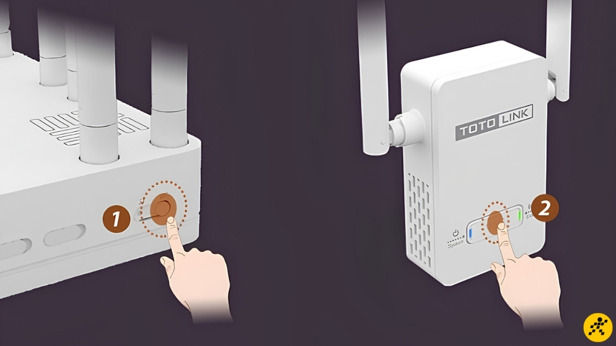 Cài đặt bộ mở rộng sóng wifi bằng nút WPS Cài đặt bộ mở rộng sóng wifi bằng nút WPS