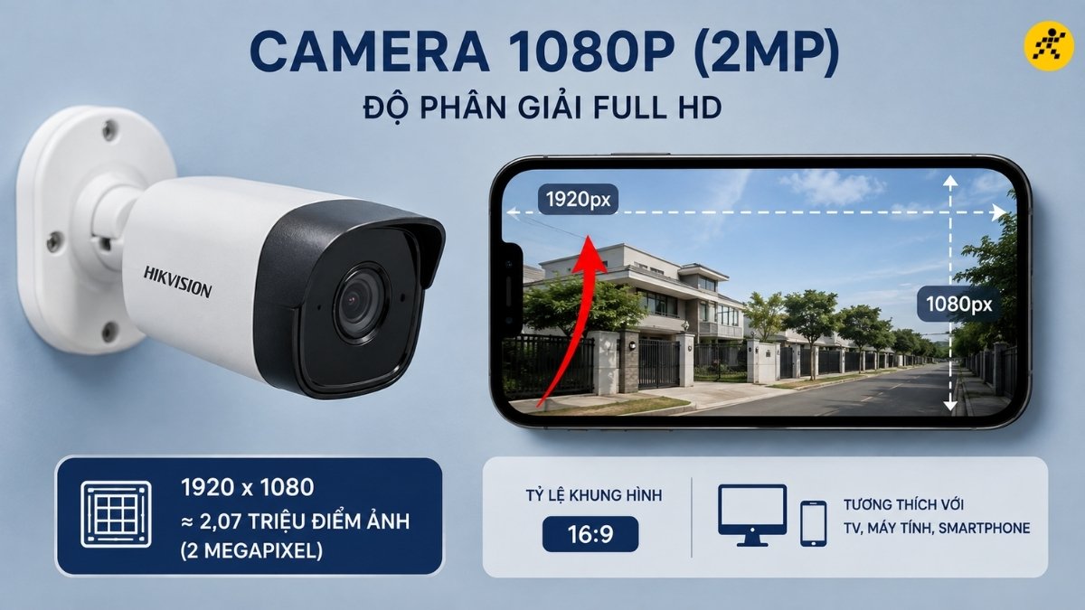 Camera 1080p (hay c&ograve;n gọi l&agrave; camera Full HD)