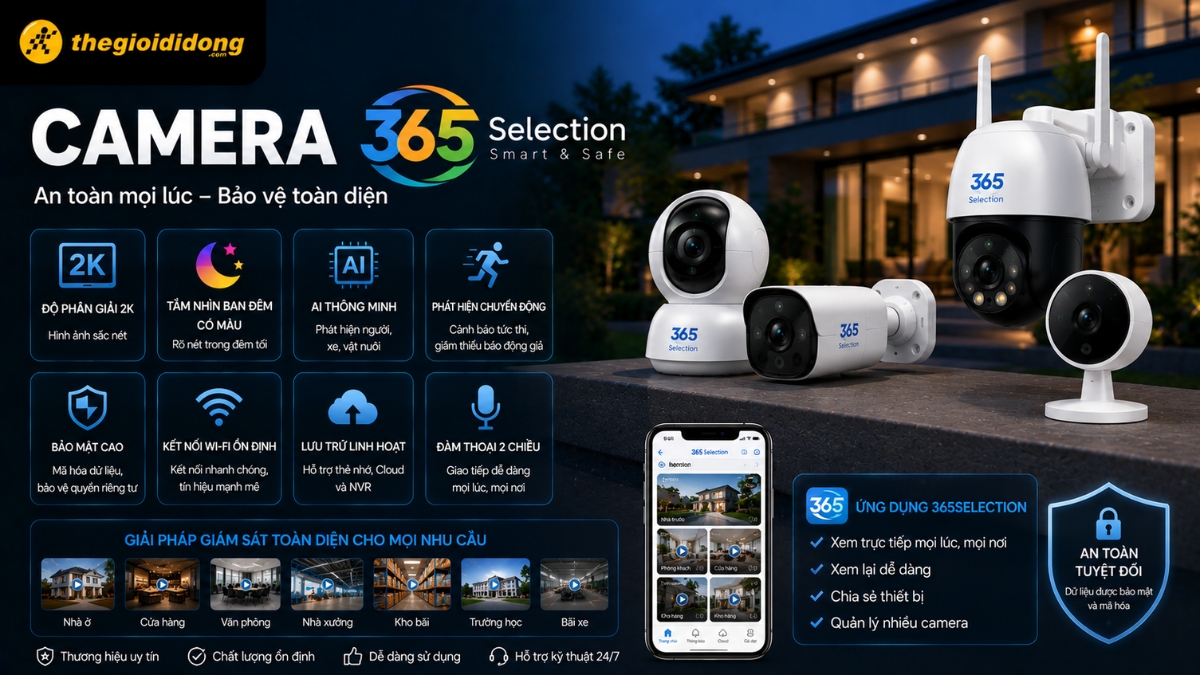Camera 365 Selection  là sự lựa chọn không thể bỏ qua