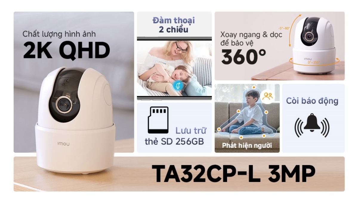 Camera IMOU TA32CP-L là lựa chọn đáng cân nhắc hàng đầu