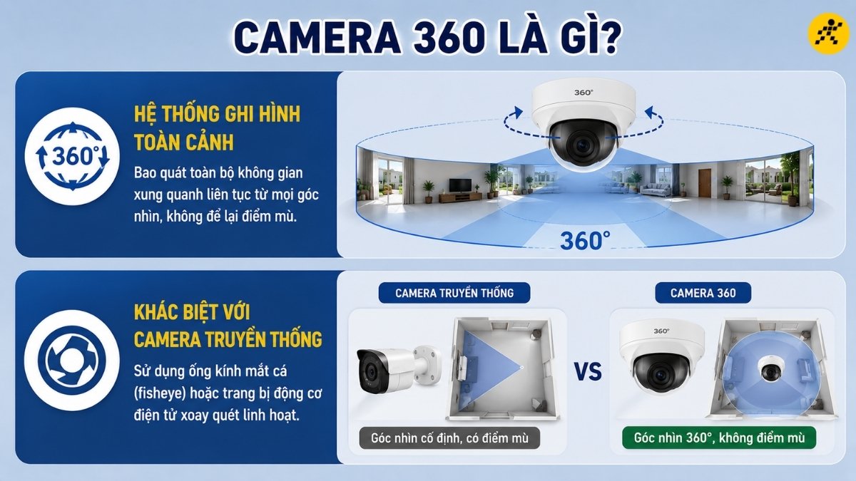 Camera 360 (thiết bị gi&aacute;m s&aacute;t to&agrave;n cảnh)