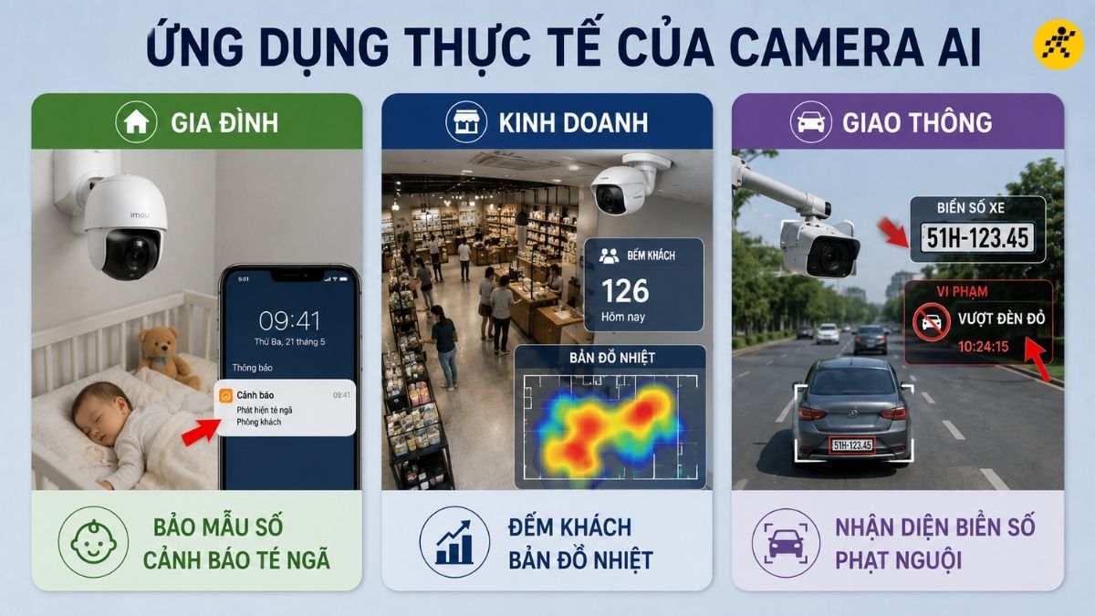 Ứng dụng thực tế của camera AI