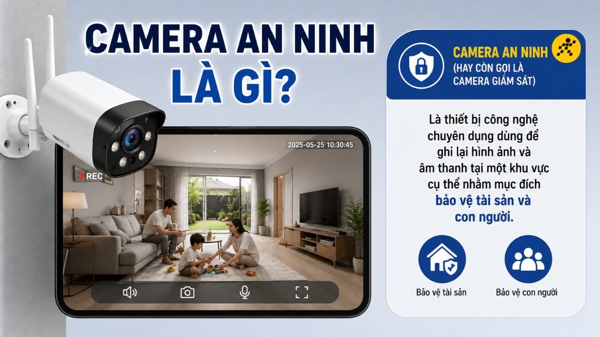 Camera an ninh (hay c&ograve;n gọi l&agrave; camera gi&aacute;m s&aacute;t)