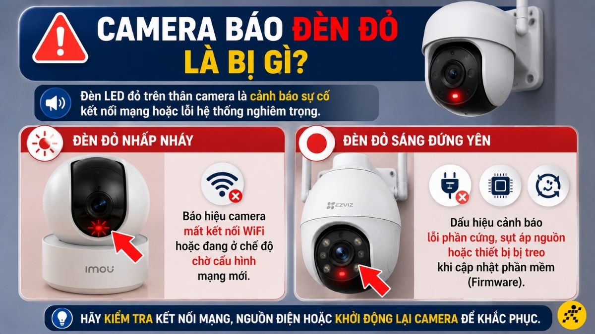 Camera b&aacute;o đ&egrave;n đỏ