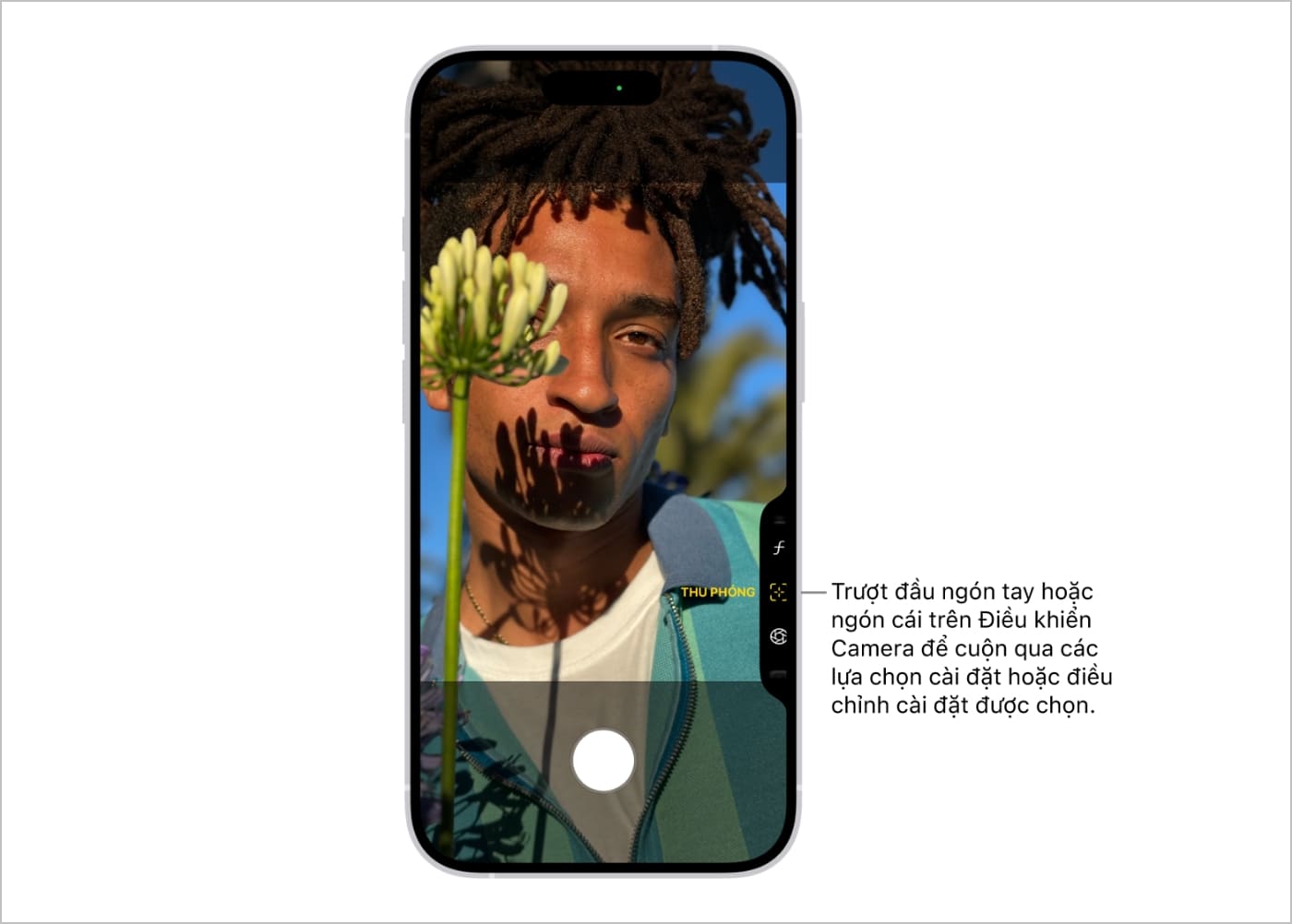 Bạn có thể tùy chỉnh nút Camera Control theo ý muốn