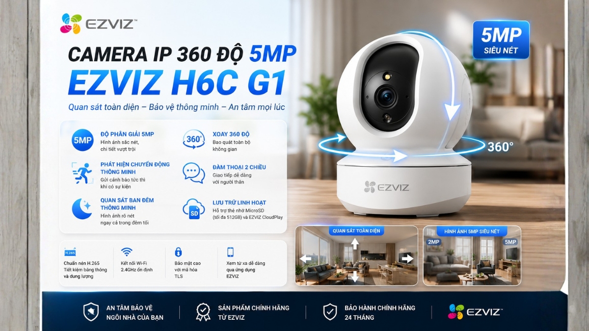 Camera EZVIZ 4G là mảnh ghép cuối cùng giúp hệ sinh thái an ninh