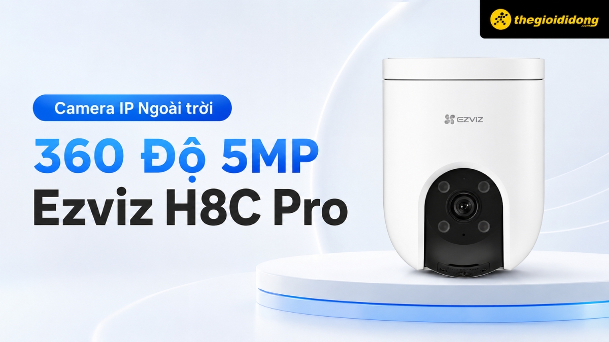 Camera IP Ngoài trời 360 Độ 5MP Ezviz H8C Pro