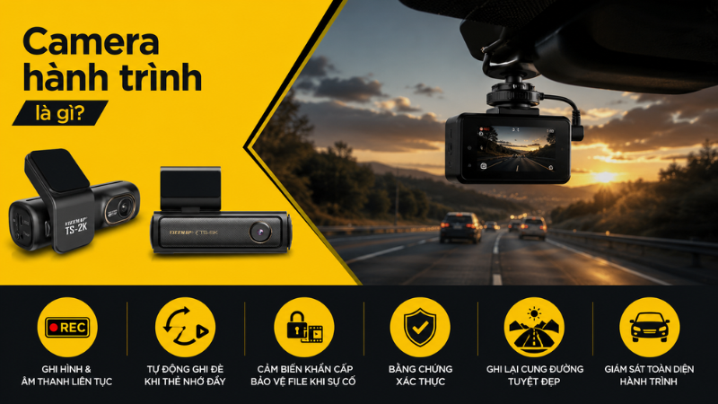 Camera hành trình là gì và các đặc điểm lợi ích khi lắp đặt trên ô tô