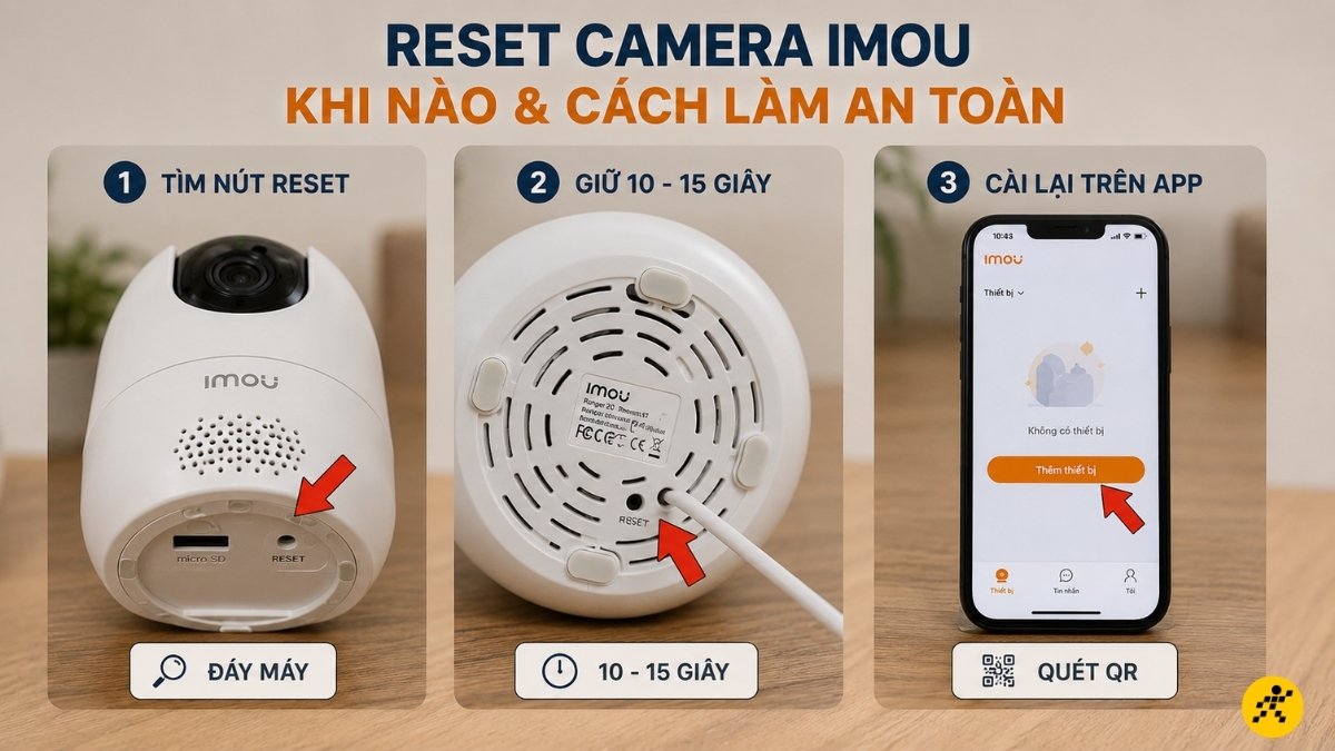 Trường hợp n&ecirc;n reset camera