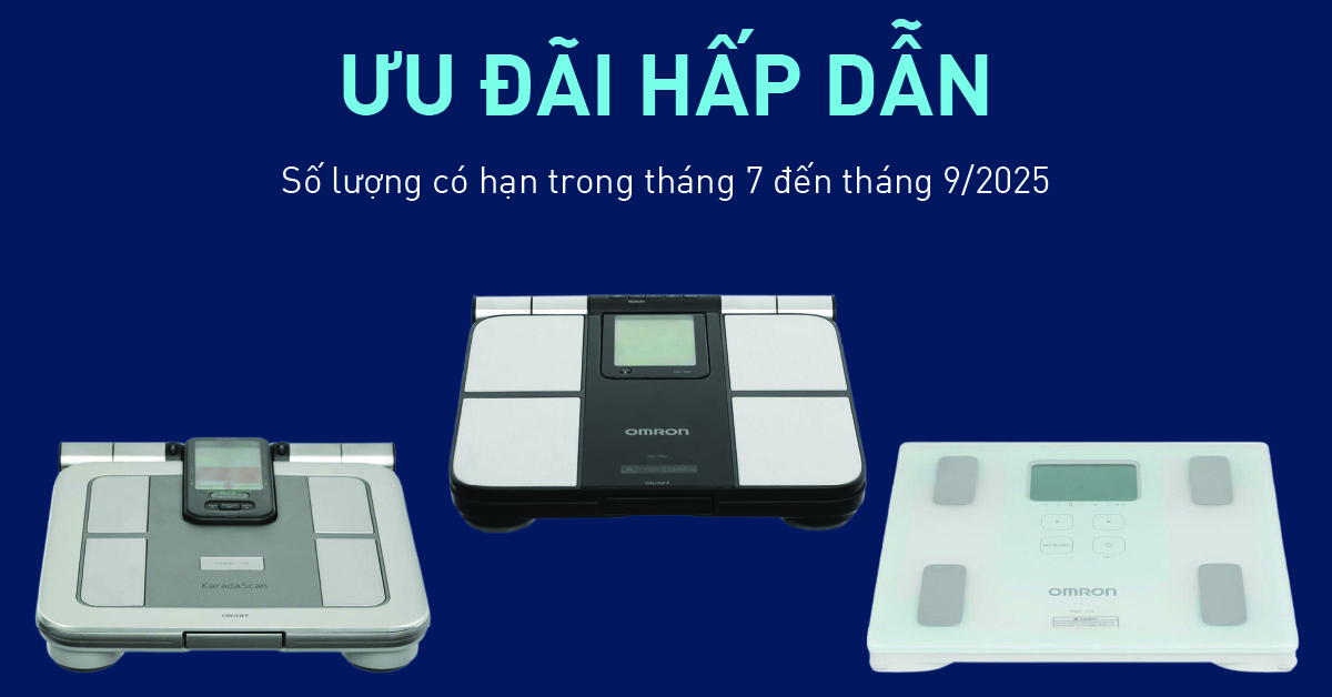 Chương trình khuyến mãi hấp dẫn đối với dòng cân đo cơ thể Omron tại nhà thuốc An Khang Chương trình khuyến mãi hấp dẫn đối với dòng cân đo cơ thể Omron tại nhà thuốc An Khang