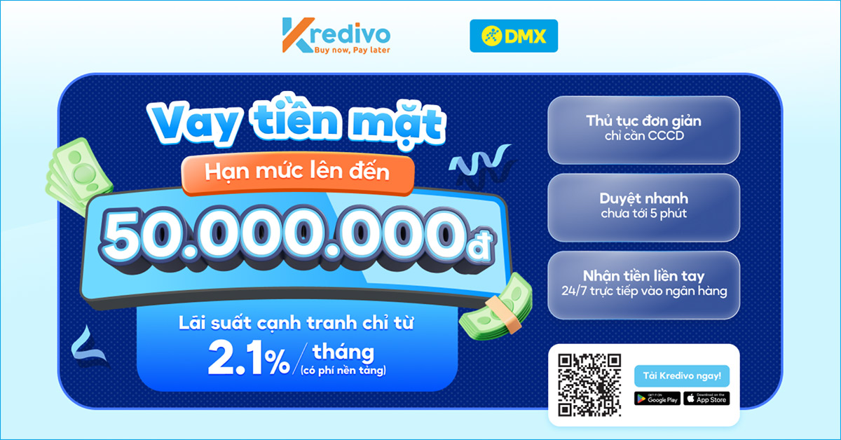 Đăng k&yacute; vay c&aacute; nh&acirc;n Kredivo tại Điện m&aacute;y XANH