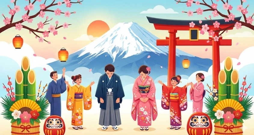 Chúc mừng năm mới bằng tiếng Nhật