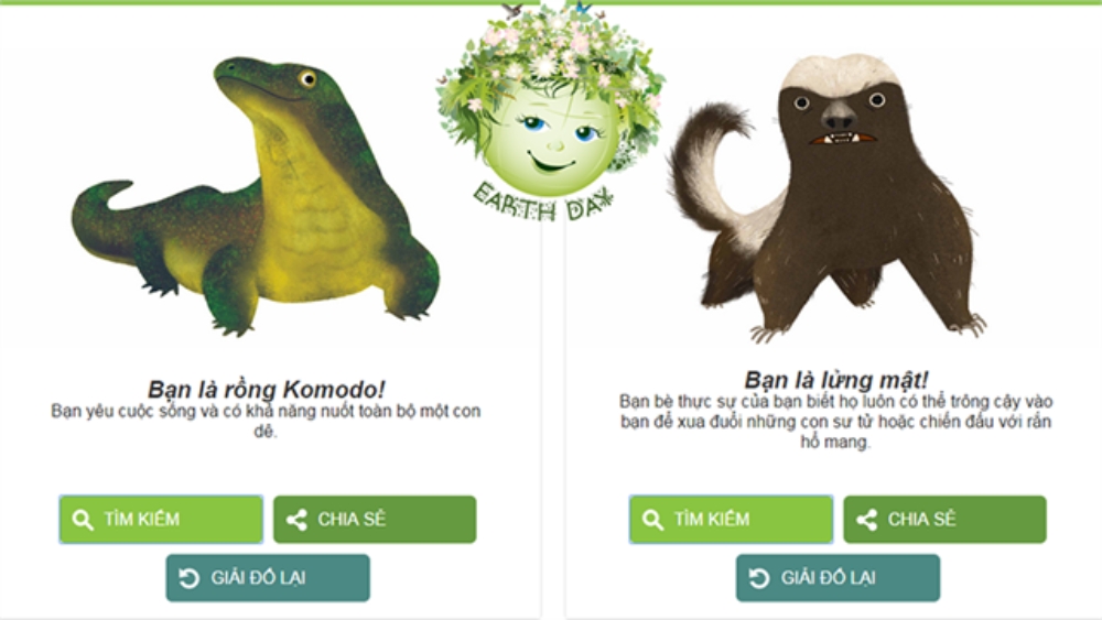 Earth Day 2015 "Bạn l&agrave; con g&igrave;?"