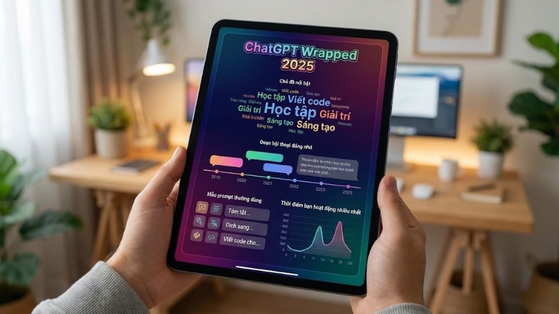 ChatGPT Wrapped 2025 l&agrave; bản t&oacute;m tắt lịch sử tr&ograve; chuyện giữa bạn v&agrave; ChatGPT