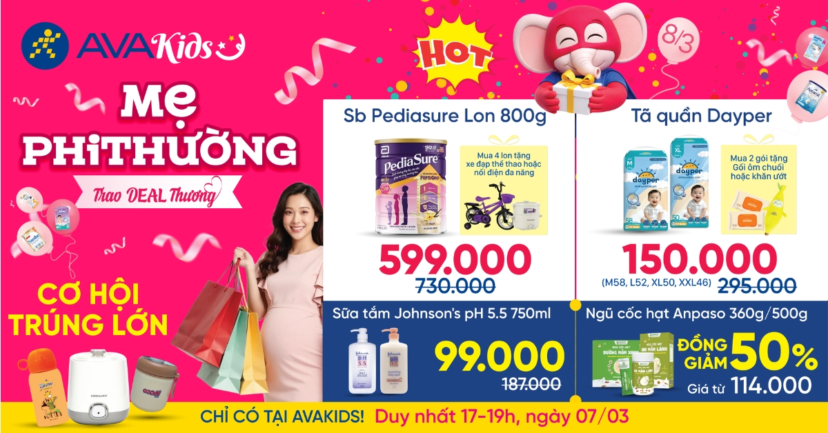 Chương trình khuyến mãi siêu hấp dẫn chỉ có tại AVAKids