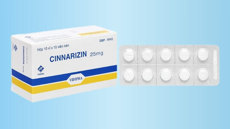 Cinnarizine 25mg là thuốc có hoạt chất chính là Cinnarizine