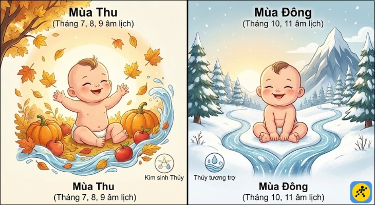 Sinh con năm 2026 vào các tháng mùa thu và mùa đông là tốt nhất