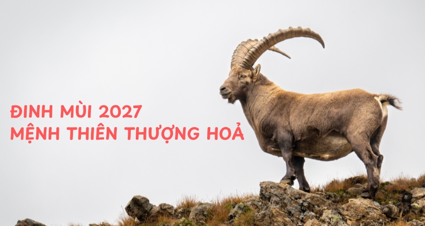 Năm 2027 là tuổi Đinh Mùi (con dê)