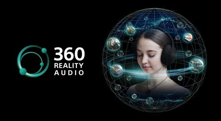 Công nghệ 360 Reality Audio của Sony gíup tái tạo từng âm thanh như giọng hát, nhạc cụ và hiệu ứng trong không gian 360 độ bao quanh người nghe