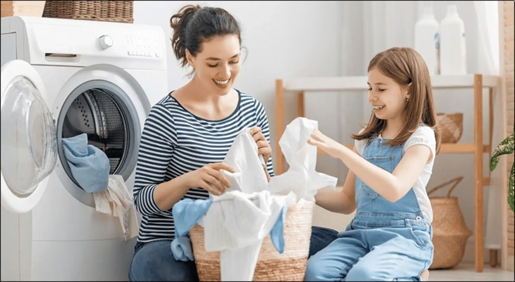 Gia đình có thành viên da nhạy cảm, cần giặt sạch hoàn toàn cặn bột giặt nên cân nhắc chọn công nghệ Aqua Spin Rinse