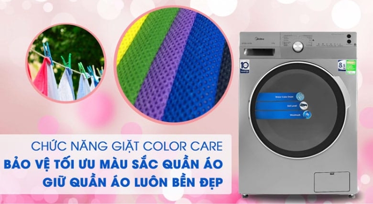 Công nghệ Color Care giúp bảo vệ sợi vải và màu sắc quần áo