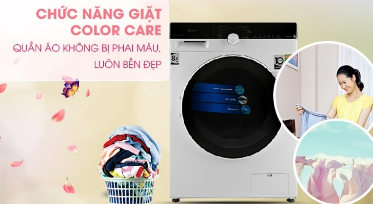 Công nghệ Color Care mang lại hiệu quả bảo vệ màu sắc quần áo cao