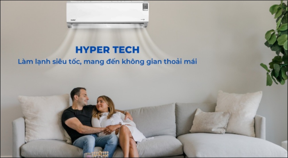 Công nghệ Hyper Tech trên máy lạnh Comfee là chế độ làm lạnh siêu tốc, giúp máy nén khởi động với tốc độ rất cao Công nghệ Hyper Tech trên máy lạnh Comfee là chế độ làm lạnh siêu tốc, giúp máy nén khởi động với tốc độ rất cao
