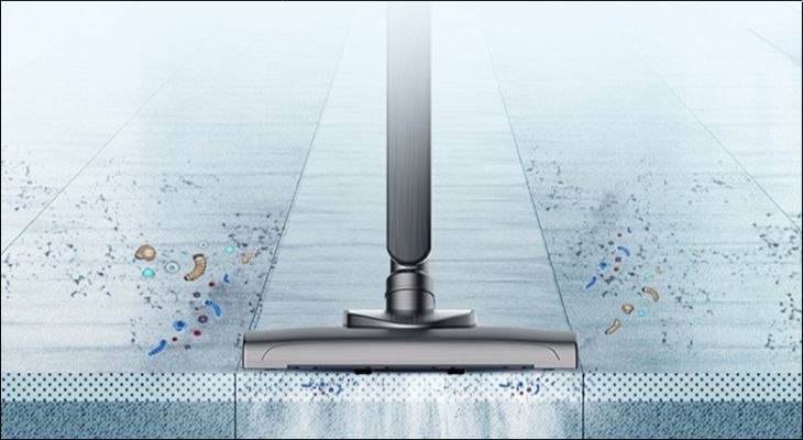 Rocket Vacuum tạo ra lực hút xoáy tập trung và mạnh mẽ, không bị cản trở