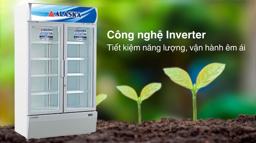 Tủ mát Alaska 2 cánh tích hợp công nghệ Inverter tiết kiệm điện năng trưng bày thực phẩm Tủ mát Alaska 2 cánh tích hợp công nghệ Inverter tiết kiệm điện năng trưng bày thực phẩm