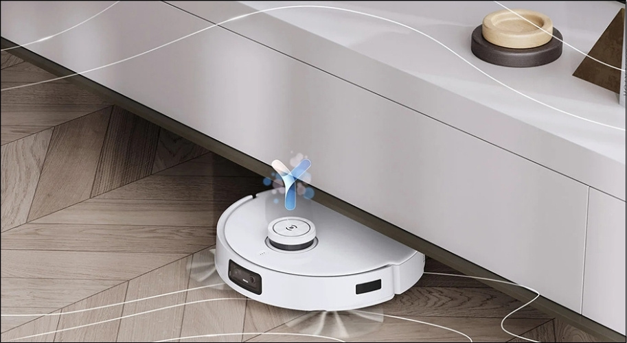 Với khả năng quét 3D, robot có thể tự tính toán chiều cao của gầm giường, gầm tủ