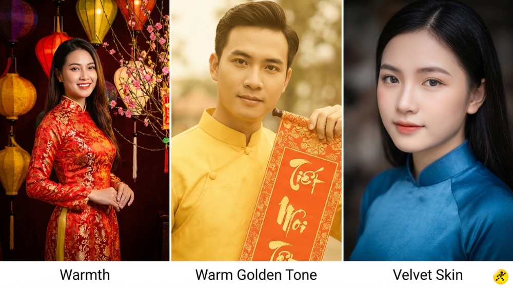 Preset cho &Aacute;o d&agrave;i & Ch&acirc;n dung Tết