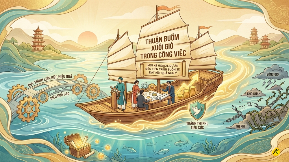 C&ocirc;ng việc hanh th&ocirc;ng, thuận buồm xu&ocirc;i gi&oacute;