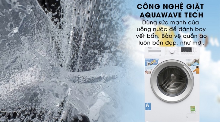 Lồng giặt sóng và cánh quạt cong mô phỏng sóng biển, giặt sạch nhẹ nhàng, bảo vệ vải tối ưu