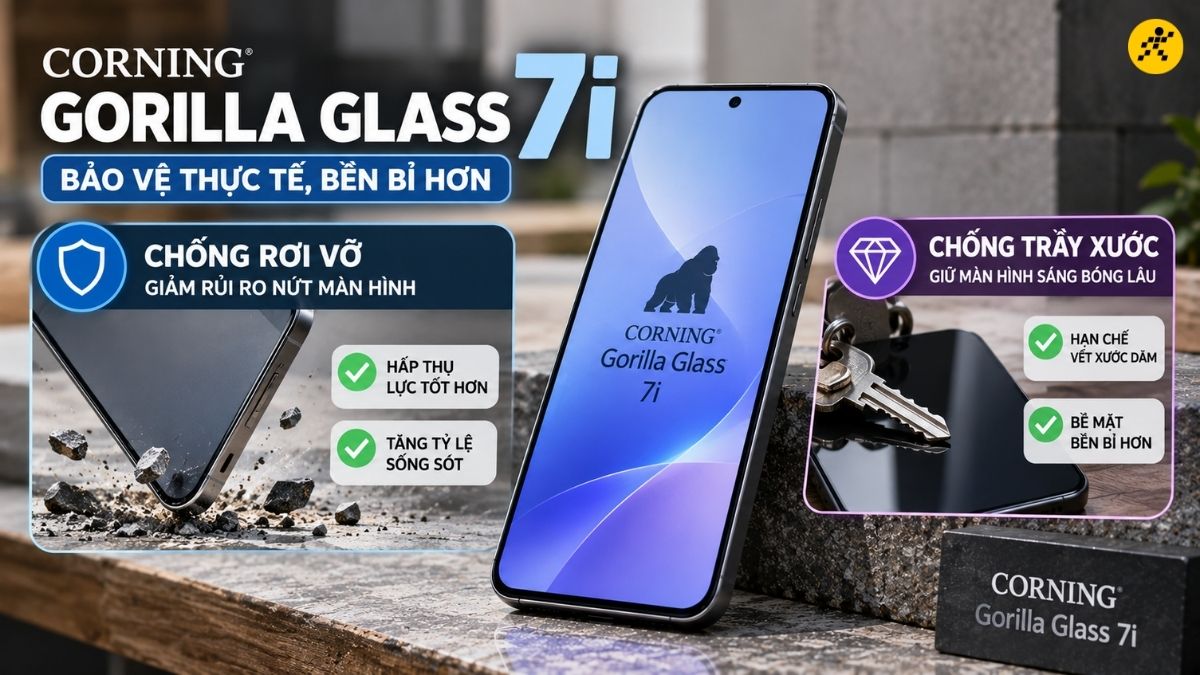 Khả năng bảo vệ thực tế của Gorilla Glass 7i