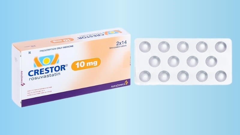 Crestor 10 l&agrave; thuốc k&ecirc; đơn c&oacute; chứa hoạt chất rosuvastatin