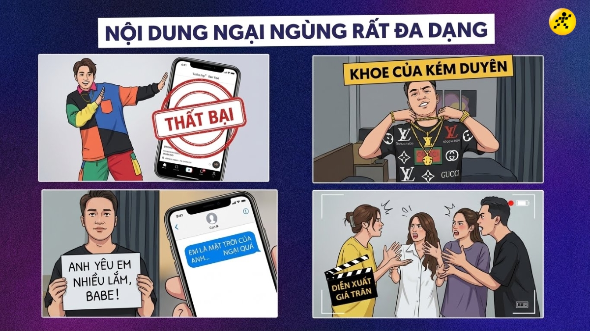 C&aacute;c loại nội dung Cringe thường gặp