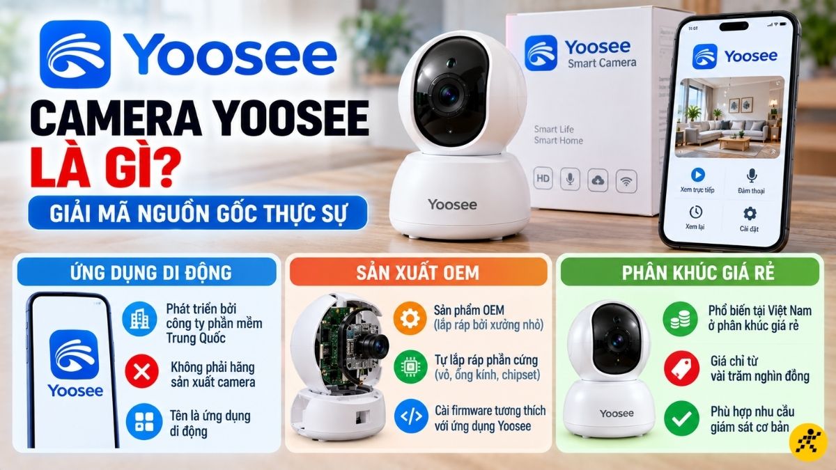 Yoosee kh&ocirc;ng phải l&agrave; một h&atilde;ng sản xuất phần cứng