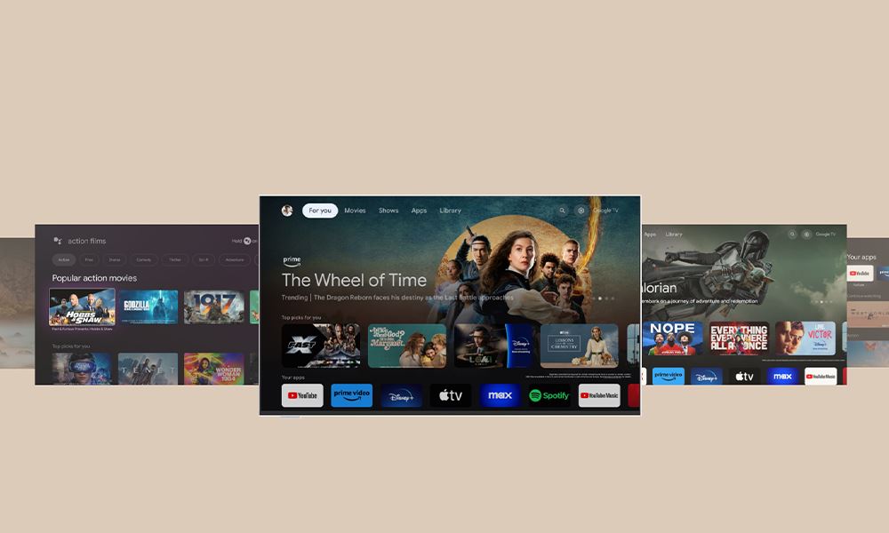 Hệ điều hành Google TV thân thiện với người dùng