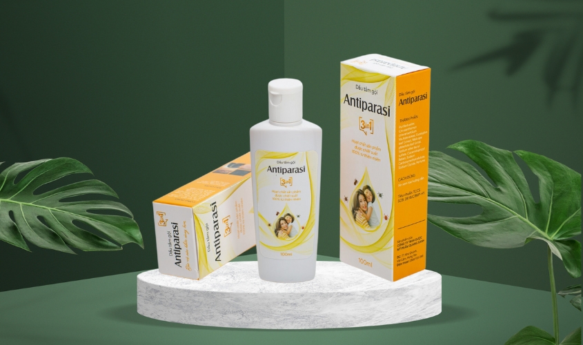 Dầu gội trị chấy Antiparasi an toàn cho da đầu