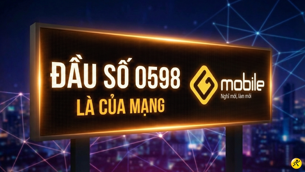 Đầu số 0598 l&agrave; đầu số điện thoại di động của nh&agrave; mạng Gmobile