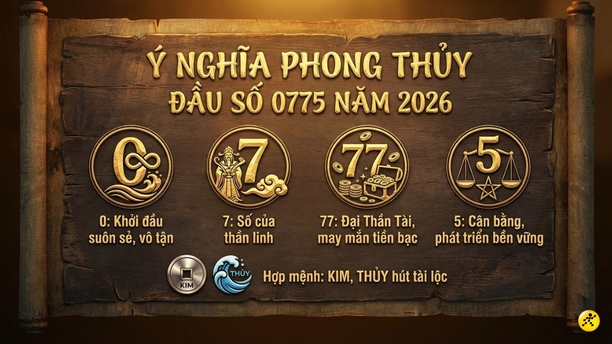 &Yacute; nghĩa phong thủy của đầu số 0775