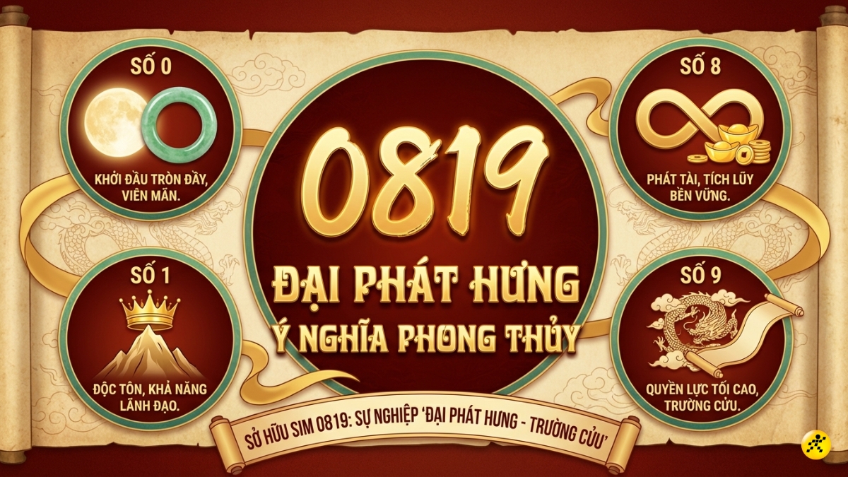 &Yacute; nghĩa phong thủy của đầu số 0819