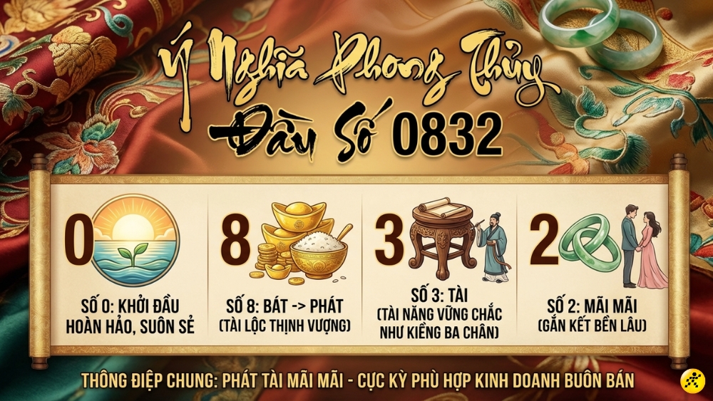 Ý nghĩa phong thủy của đầu số 0832