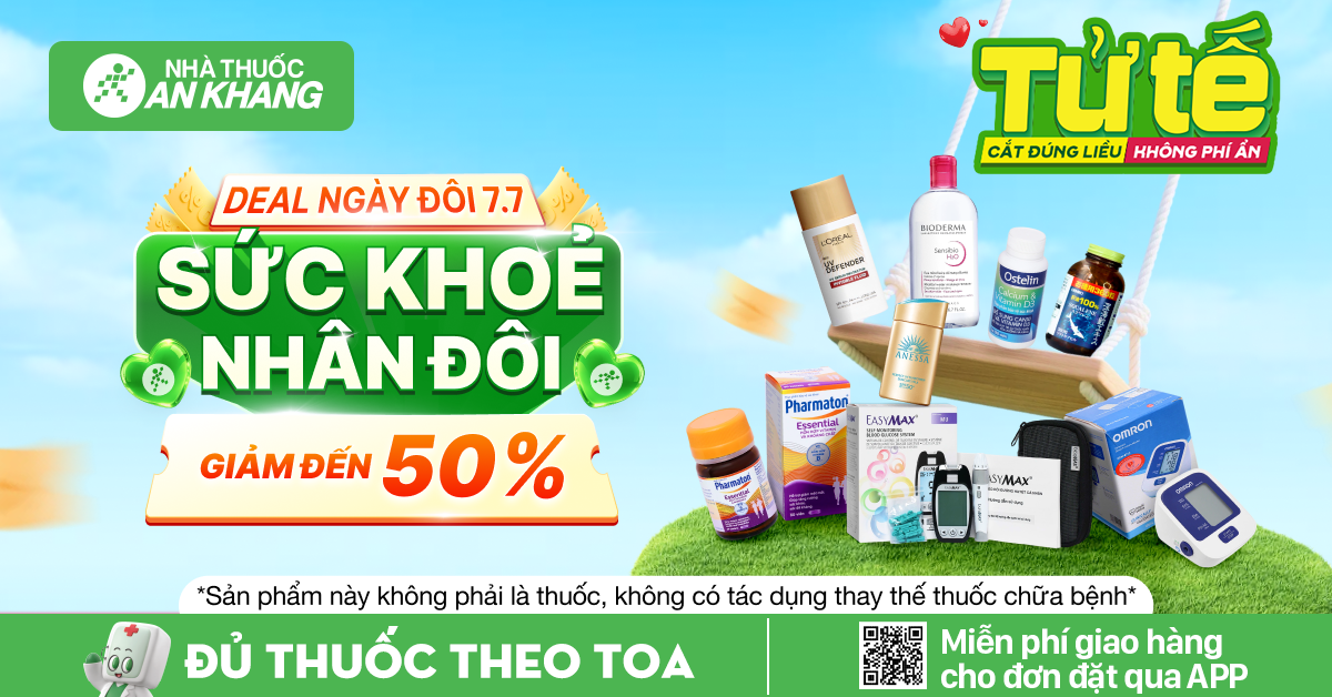 DEAL NGÀY ĐÔI - SỨC KHỎE NHÂN ĐÔI - GIẢM ĐẾN 50%