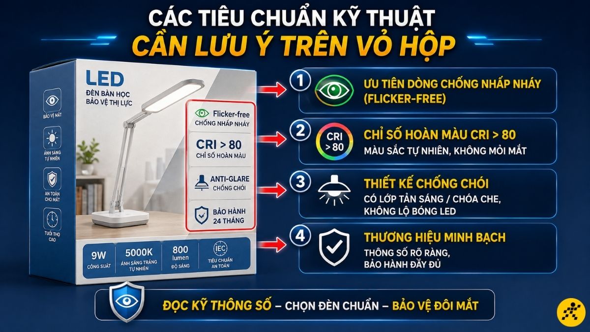 Các tiêu chuẩn kỹ thuật cần lưu ý trên vỏ hộp Các tiêu chuẩn kỹ thuật cần lưu ý trên vỏ hộp
