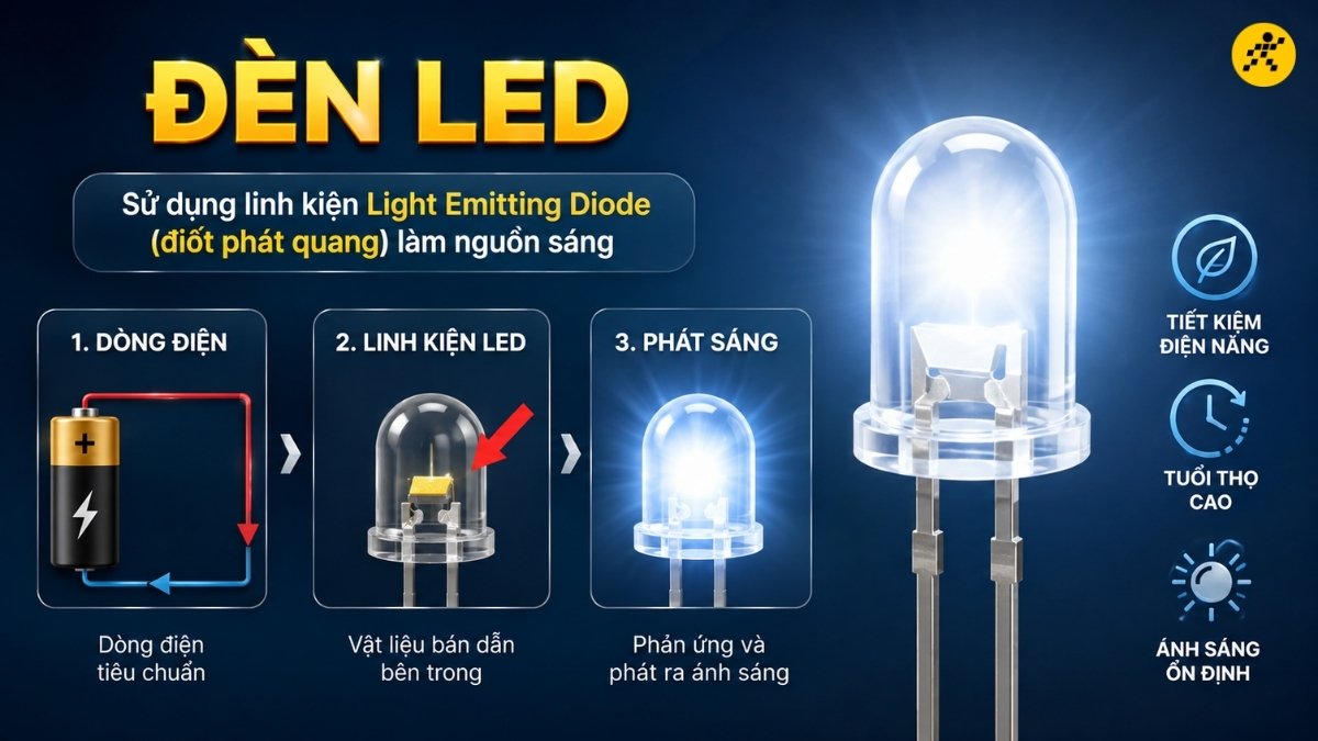 LED là công nghệ phát quang hiện đại được ứng dụng trên nhiều kiểu dáng đèn khác nhau LED là công nghệ phát quang hiện đại được ứng dụng trên nhiều kiểu dáng đèn khác nhau