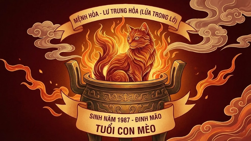 Sinh năm 1987 tuổi M&egrave;o, mệnh Hỏa